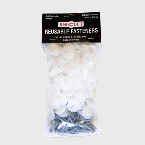 Knocouts: Sign fasteners with nails