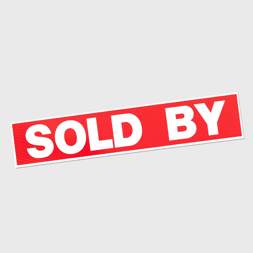 Corflute: SOLD BY
