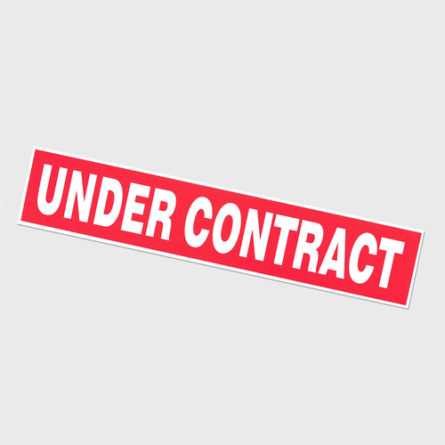 Corflute: UNDER CONTRACT