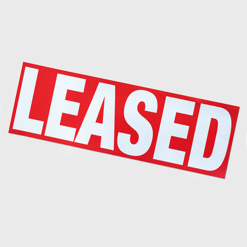 Sticker Large: RED Leased