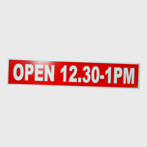Corflute: Open 12.30 - 1pm