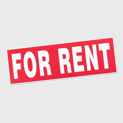 Corflute Large: FOR RENT