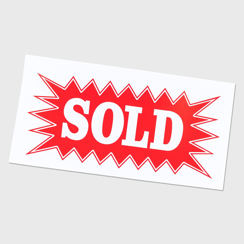 Corflute: SOLD - Star burst
