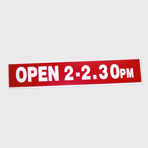 Corflute: Open 2 - 2.30pm