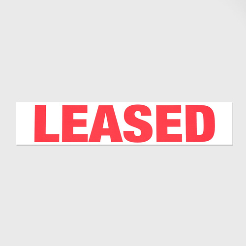 Sticker vinyl: LEASED