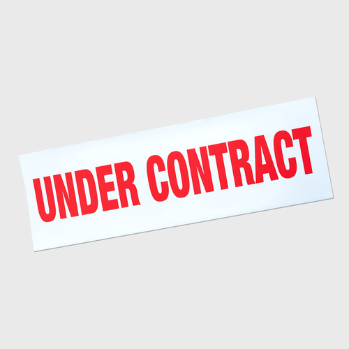 Sticker Large: UNDER CONTRACT