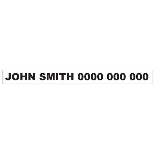 Agent Contact Stickers 380mmx 35mm Pack of 100