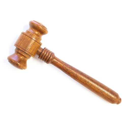 Auctioneer Gavel & Base